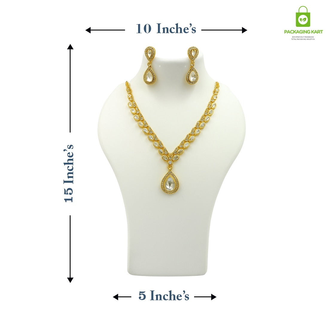 Black Plastic Fibre Jewellery Display Statue – Elegant Neck Stand