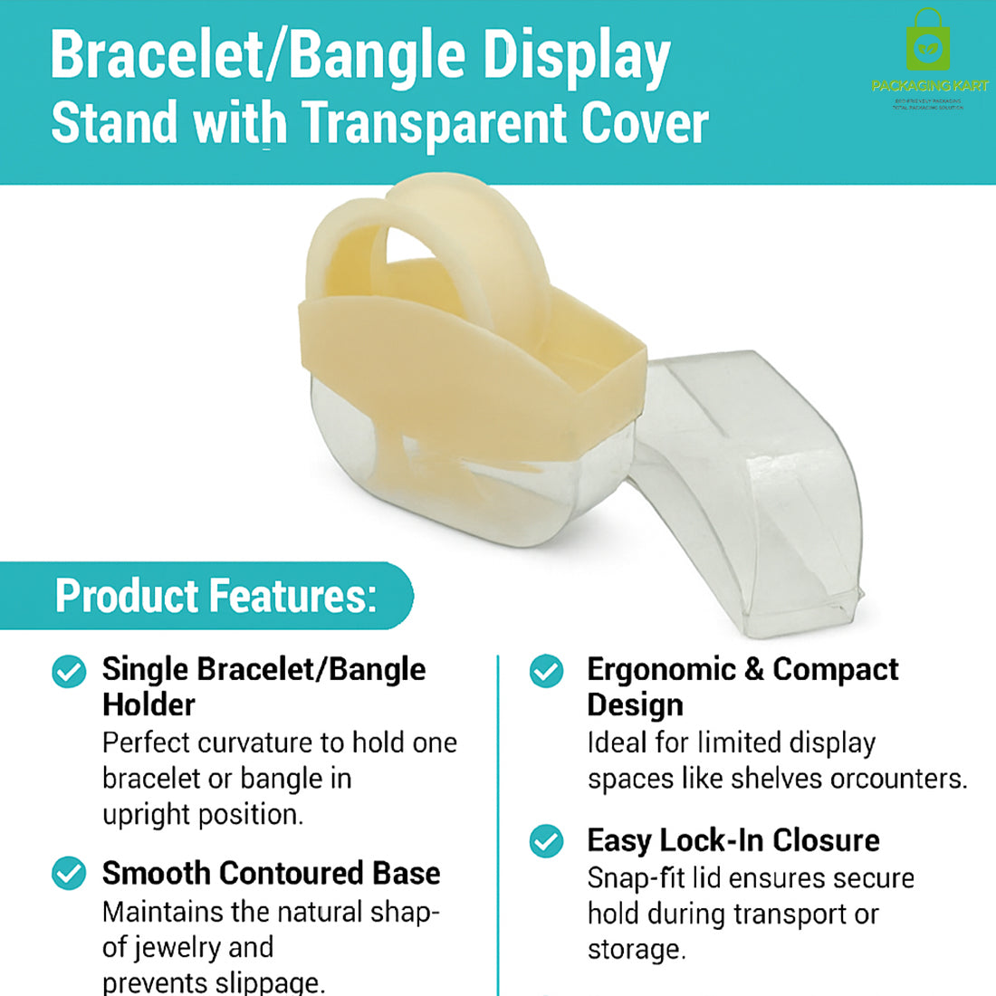 Multi-Purpose Plastic Jewellery Box for Bangles & Watch Storage