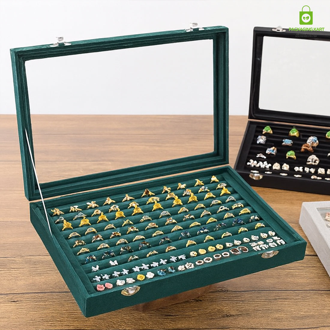 Elegant Green Glass Ring – Perfect for Jewellery Tray Display