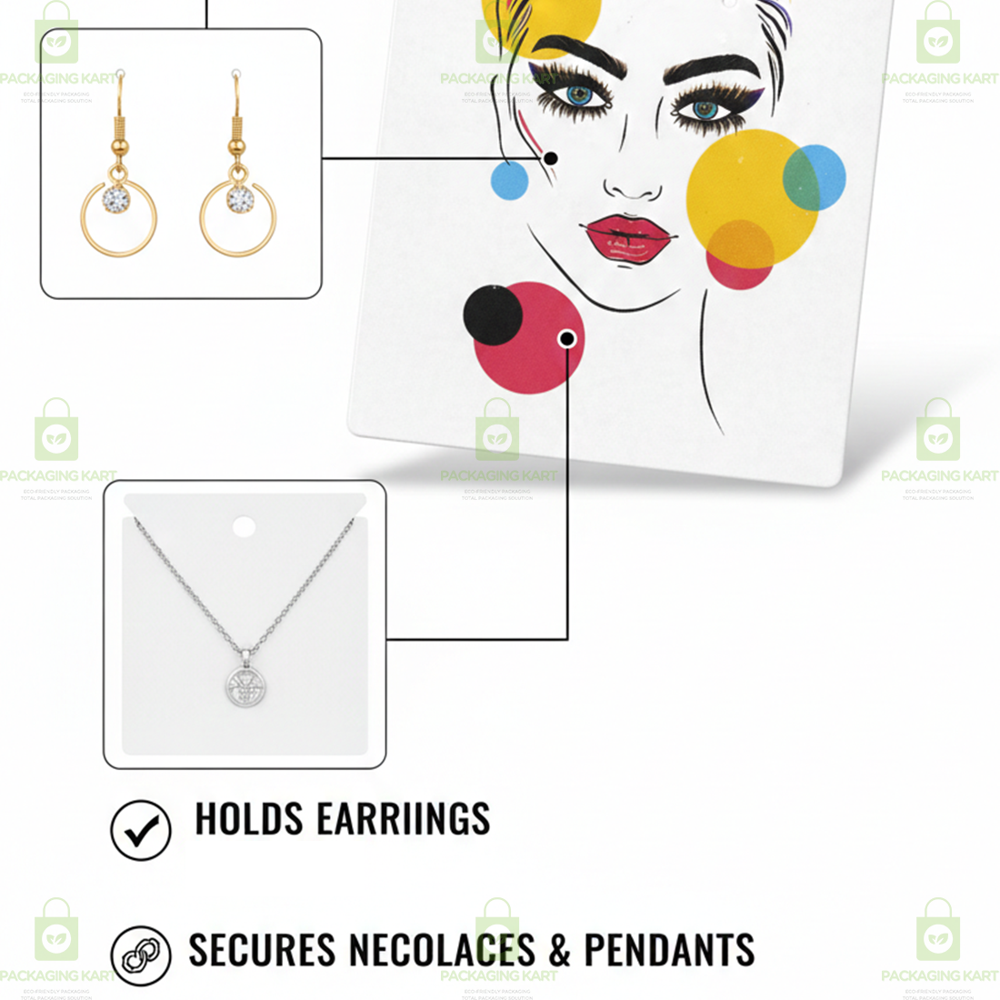 Luxury Mangalsutra Display Card | Jewellery Packaging Baby Card Holder