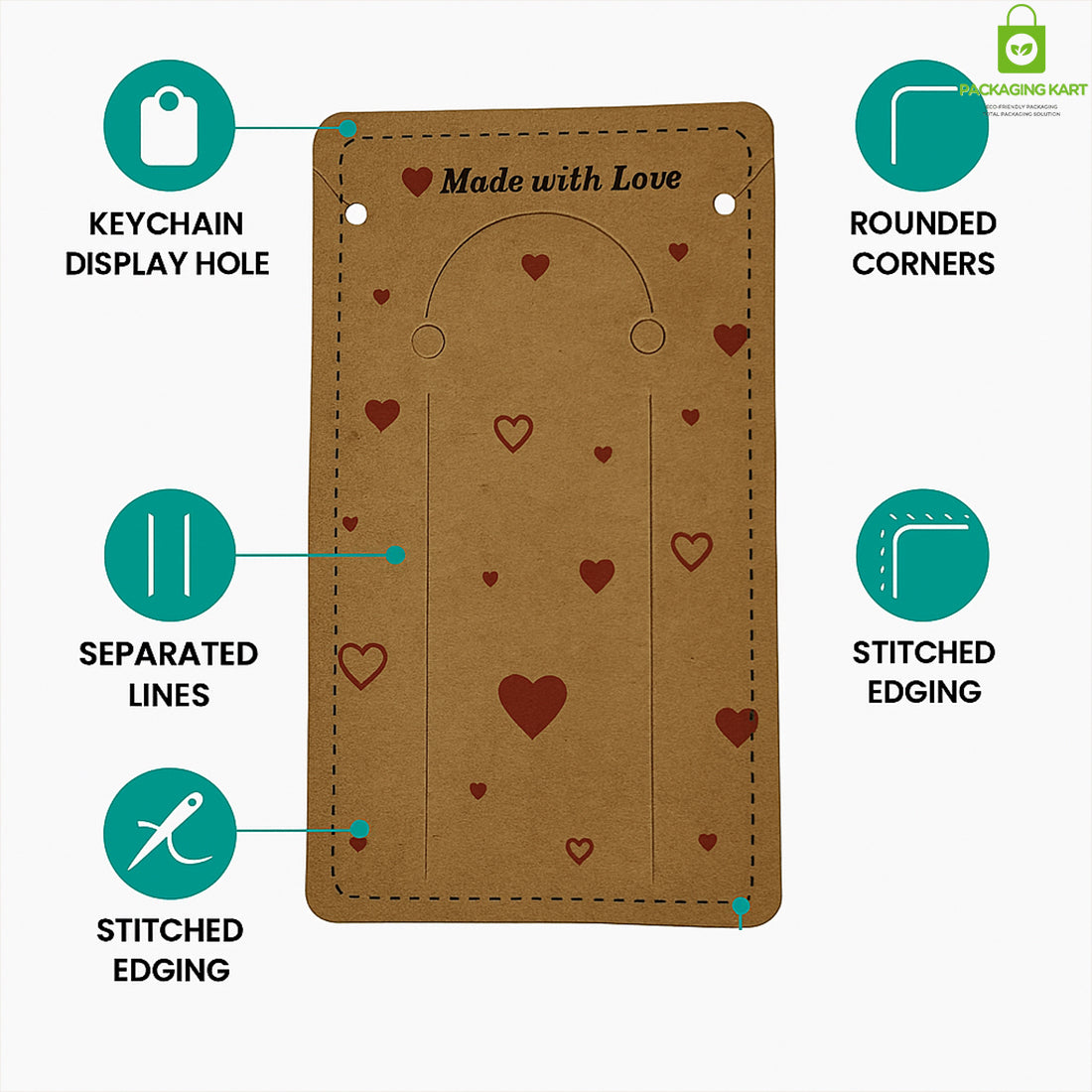 Fancy Keychain Display Card – Premium Packaging for Stylish Keychains