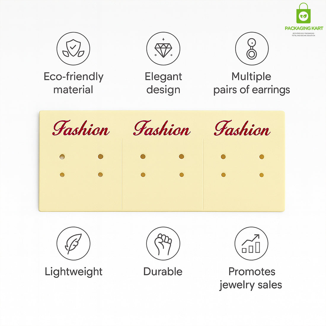 Premium Earrings Display Cards for Jewelry Packaging