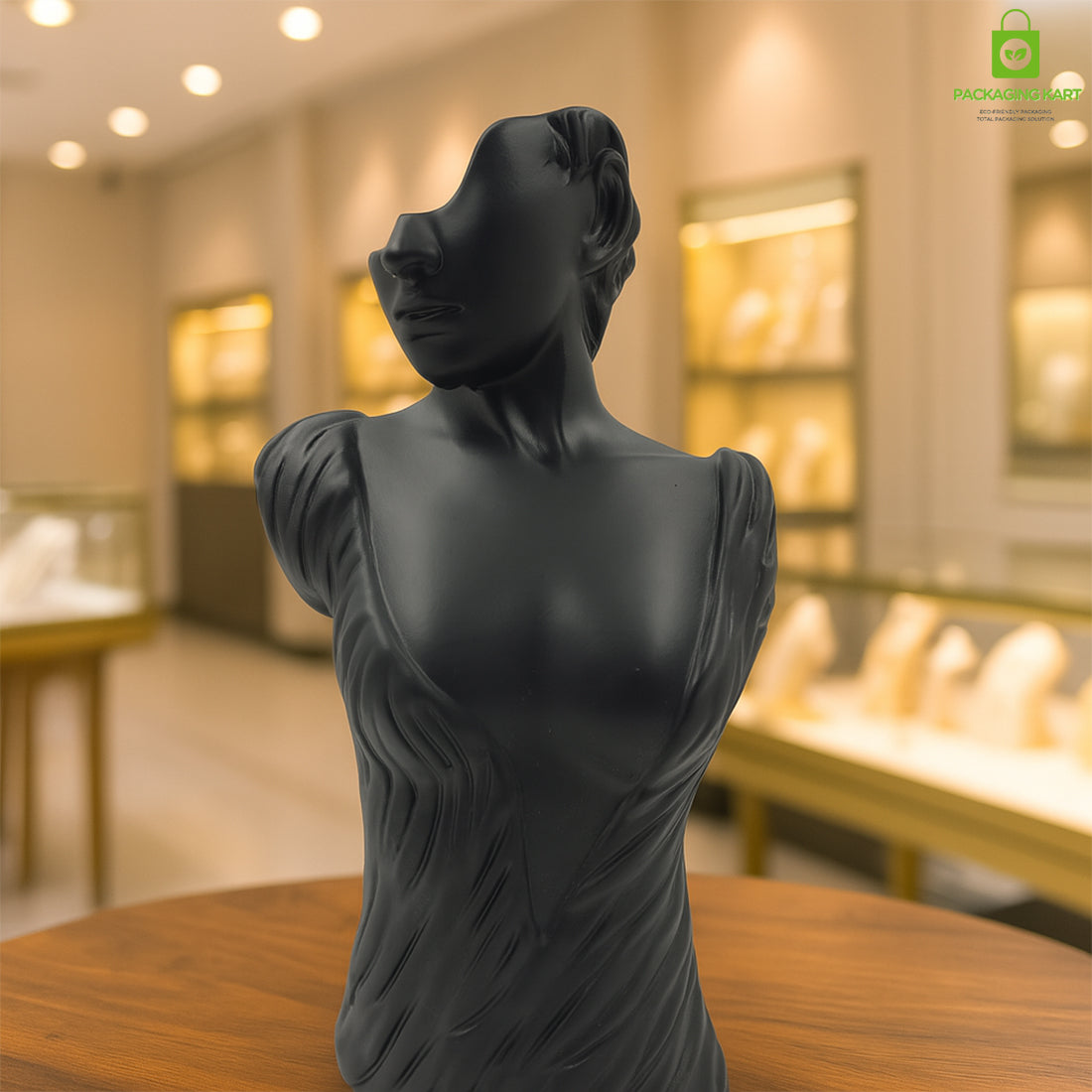 Mangalsutra Necklace Display Bust with Mannequin Face