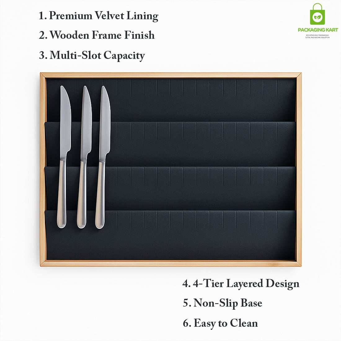 Black Jewellery Tray for Earrings – Stud & Hoop Display Stand