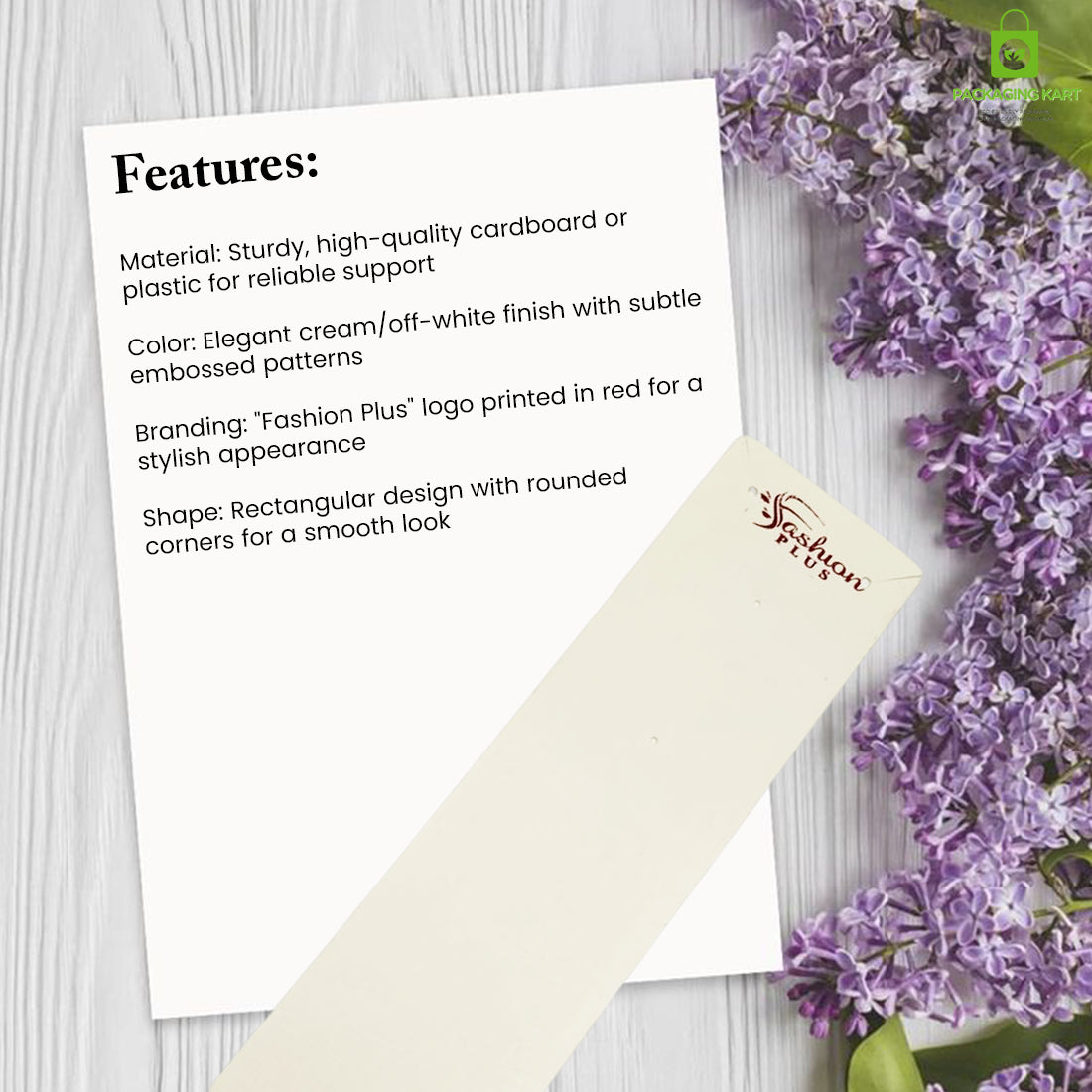 Elegant Necklace & Jewellery Display Cards for Packaging