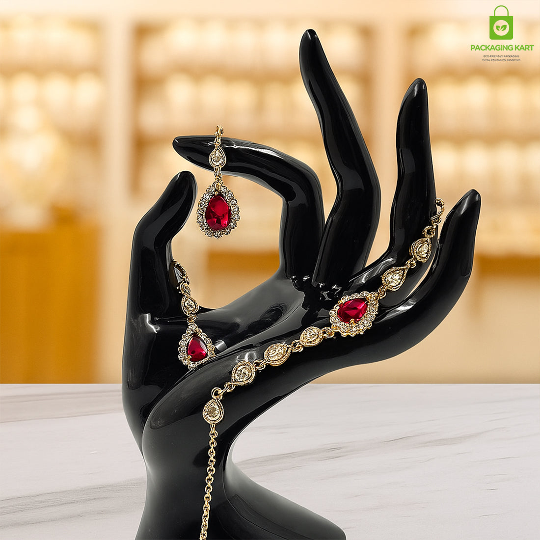 Mannequin OK Hand Finger Jewellery Glove Ring Bracelet Display Stand Holder Mannequin (Black