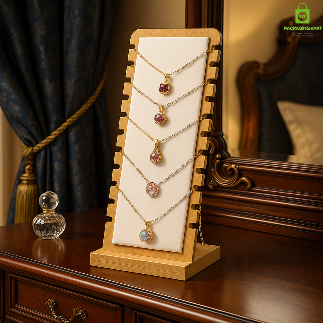 Cream Colour Fancy Chain Pendant Jewellery Stand – Elegant Display Organizer