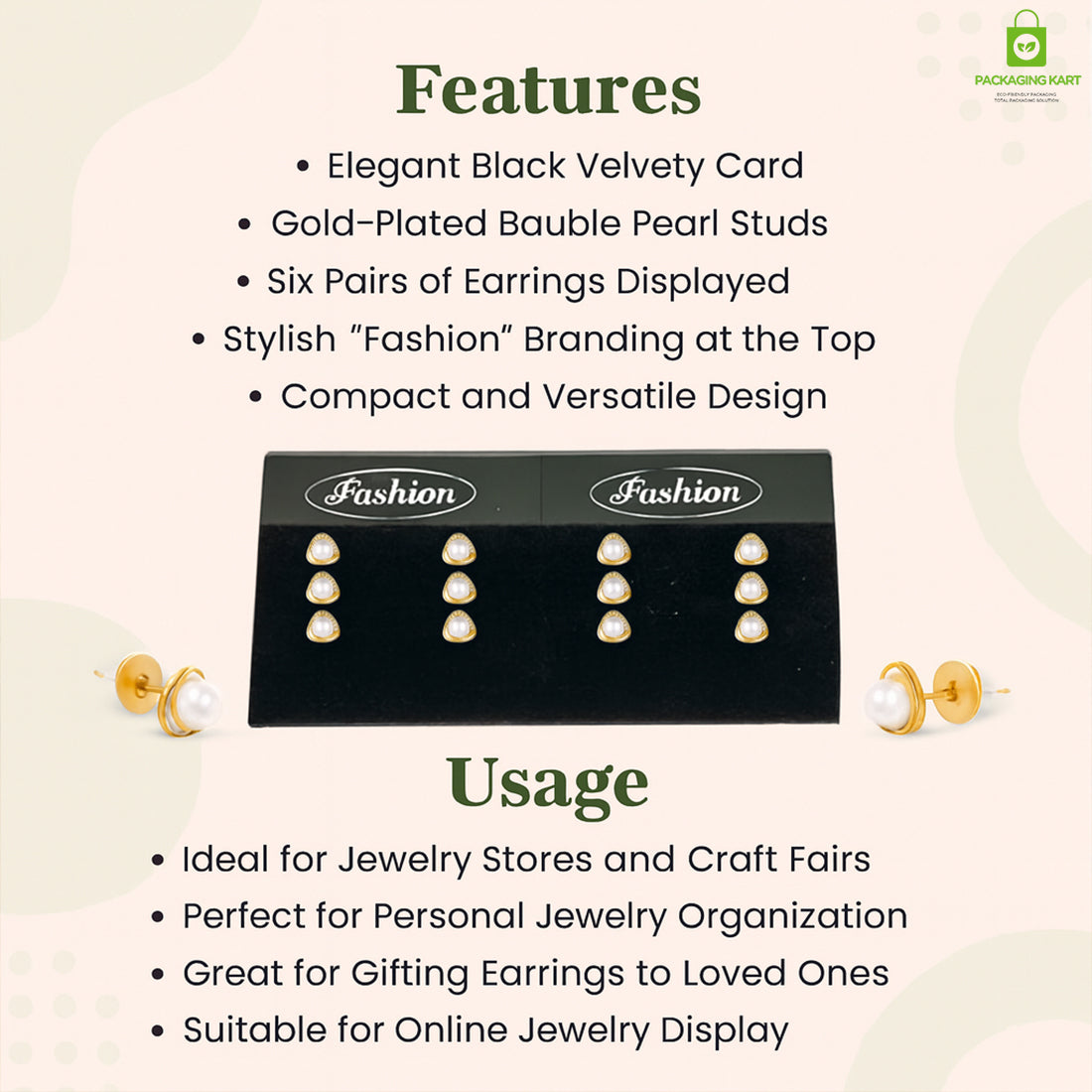 Earring Display Cards with Holes – Professional Jewelry Stand