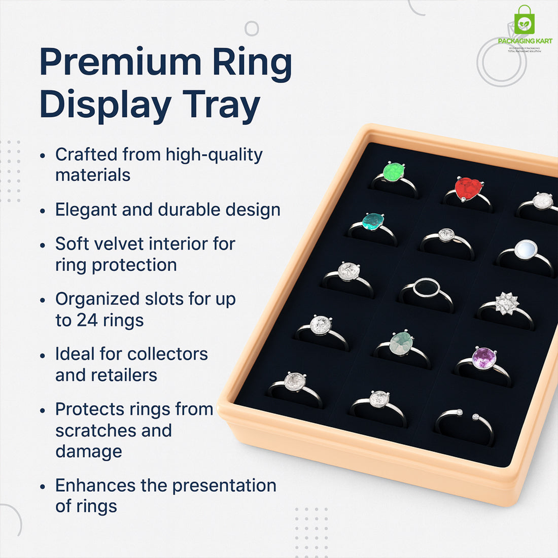 Elegant Blue Velvet Ring Box β Premium Jewellery Gift Packaging