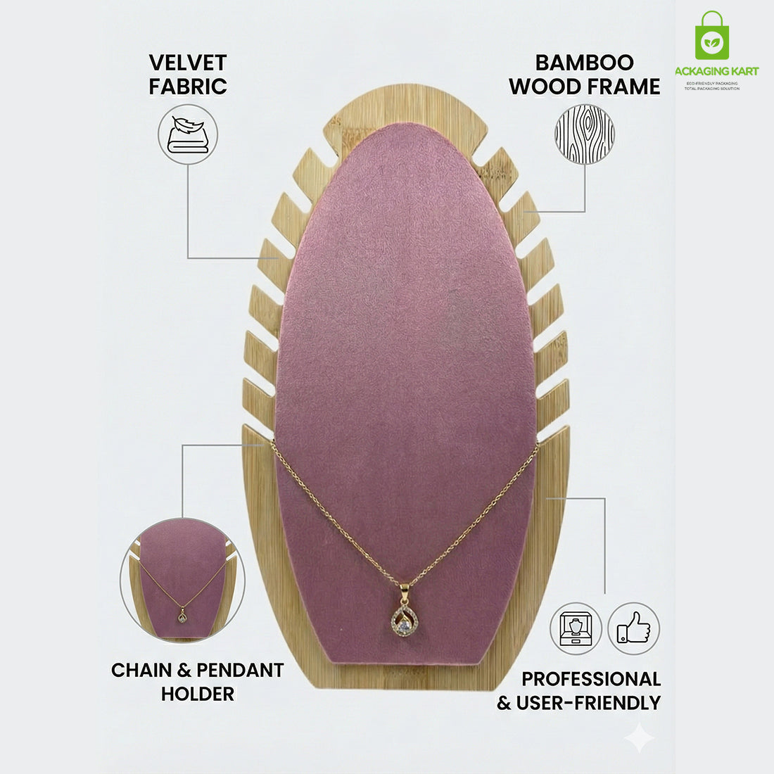 Premium Chain Pendant Jewellery Fancy Display Stand for Showroom & Home