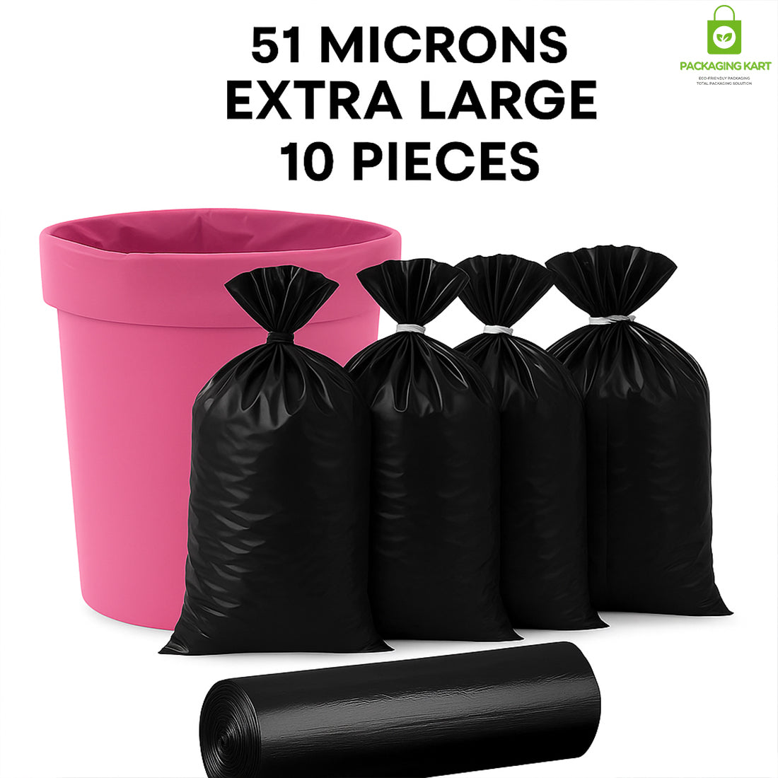 Heavy Duty Garbage Bags – Extra Strong Trash Bags for Home & Office