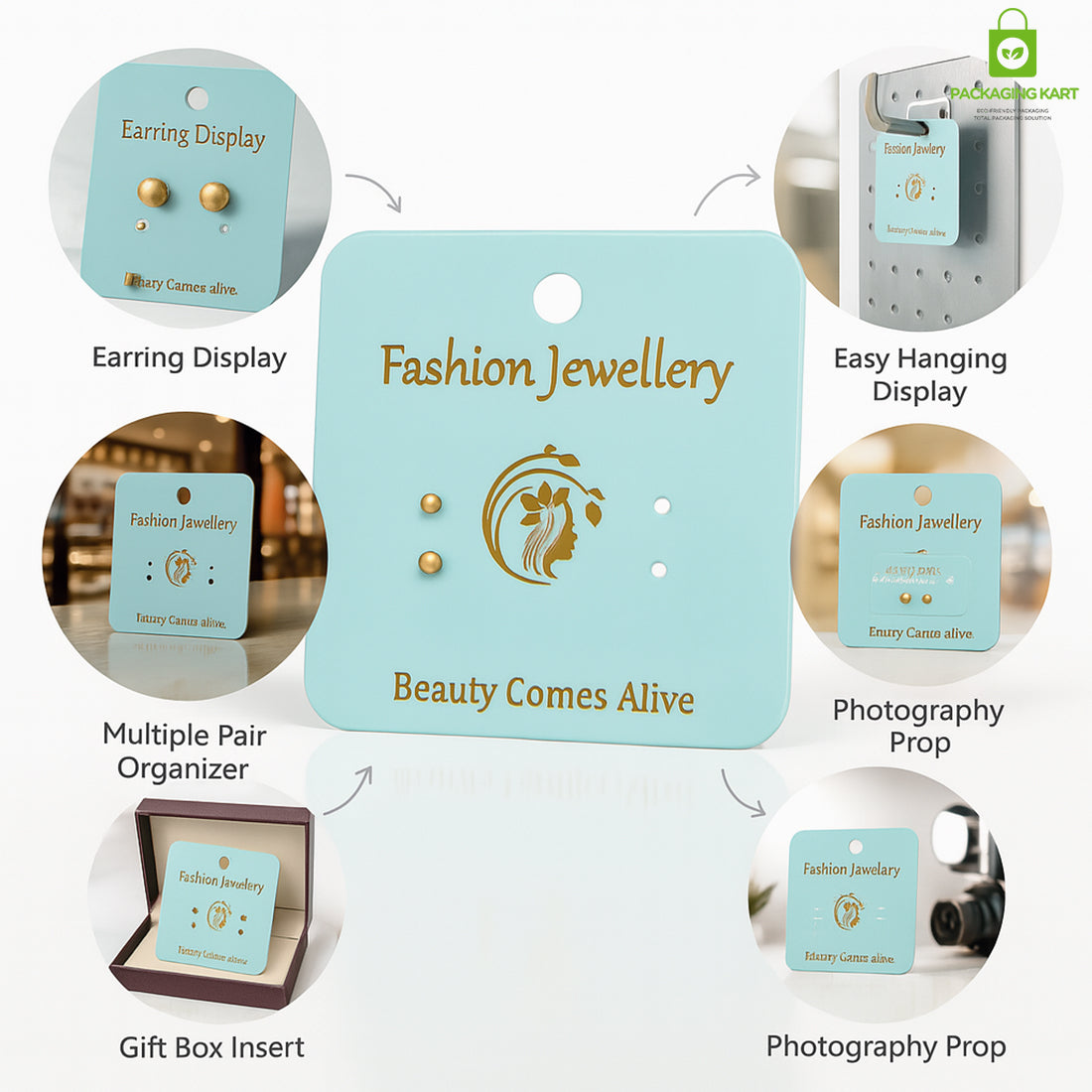 Jewelry Display Cards for Studs – Ideal for Boutiques, Exhibitions & Online Sellers