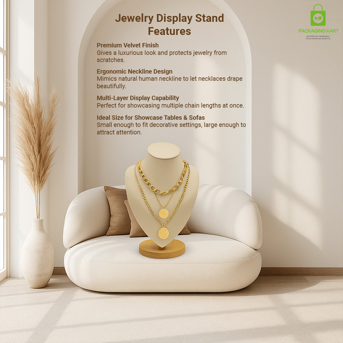 Ethnic Cream Velvet Jewellery Set ā Traditional and Elegant