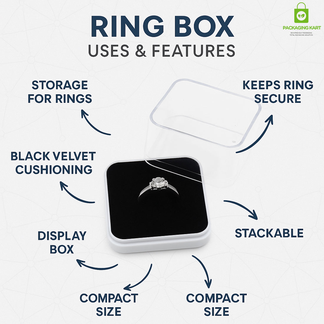 Elegant Ring Jewellery Holder Box – Perfect Gift for Loved Ones