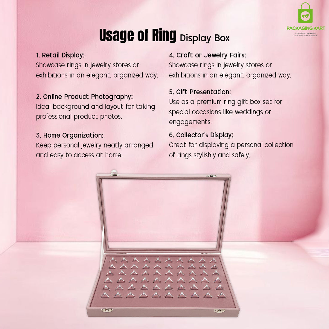 Ring Display Stand – Elegant Jewelry Organizer for Shops & Exhibitions