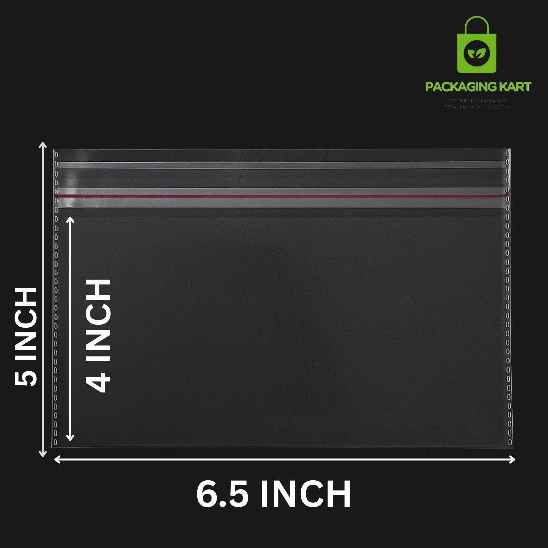 6.5X5 Premium 51 Micron Transparent BOPP Bags for Jewellery Storage & Packing