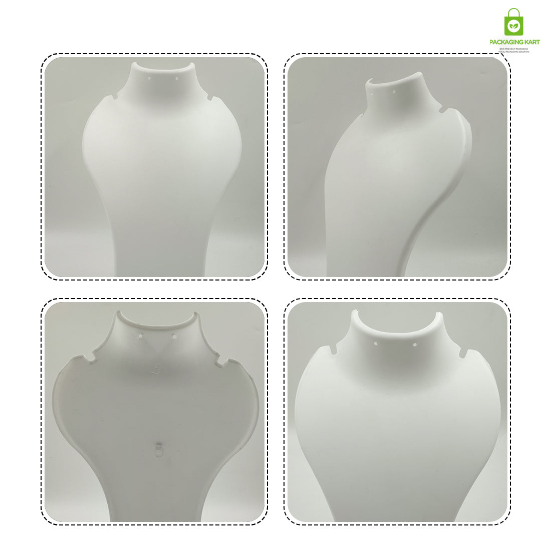 Black Plastic Fibre Jewellery Display Statue – Elegant Neck Stand