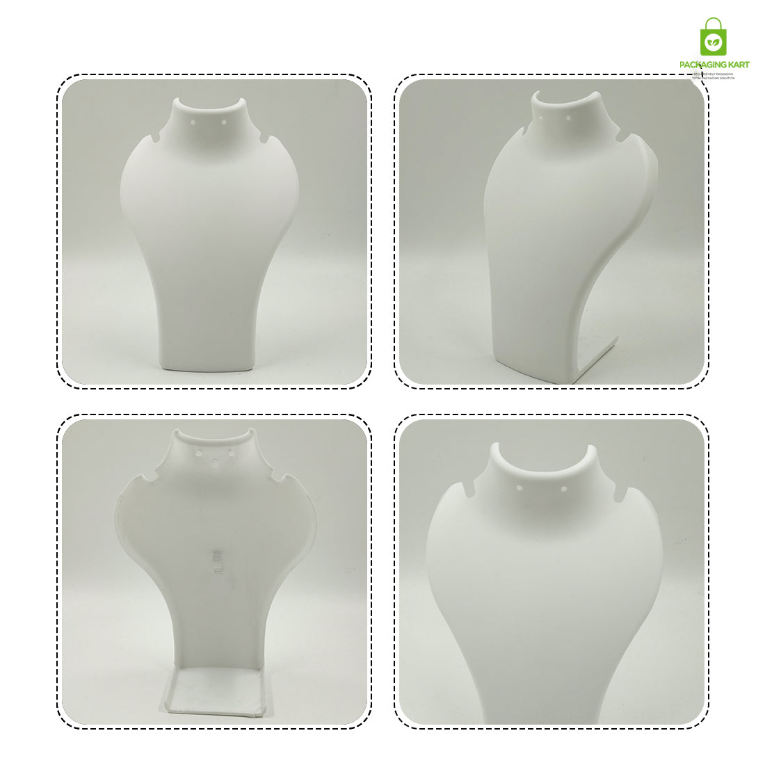 Black Plastic Fibre Jewellery Display Statue – Elegant Neck Stand