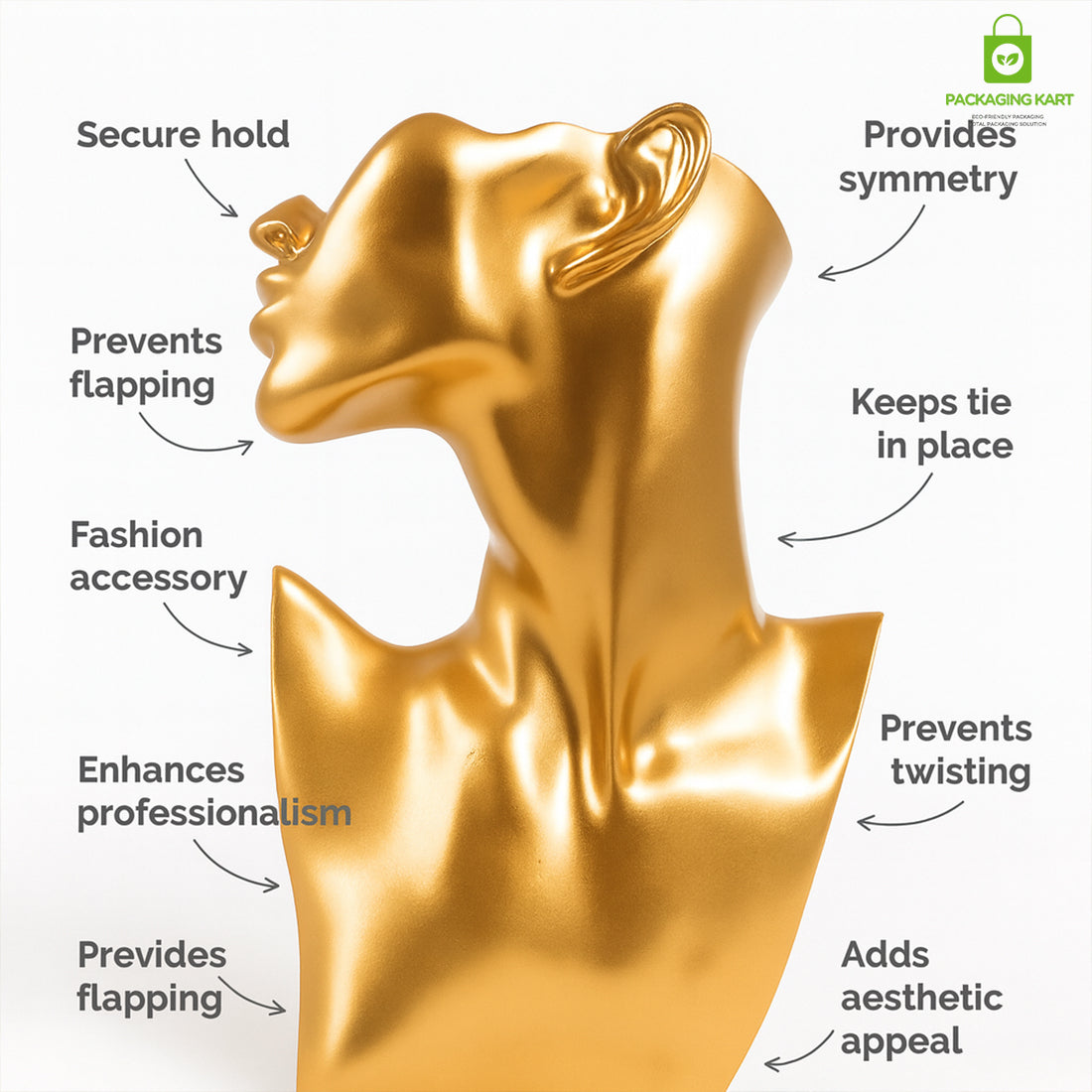 Premium Golden Mannequin Statue for Jewellery Shops & Exhibitions