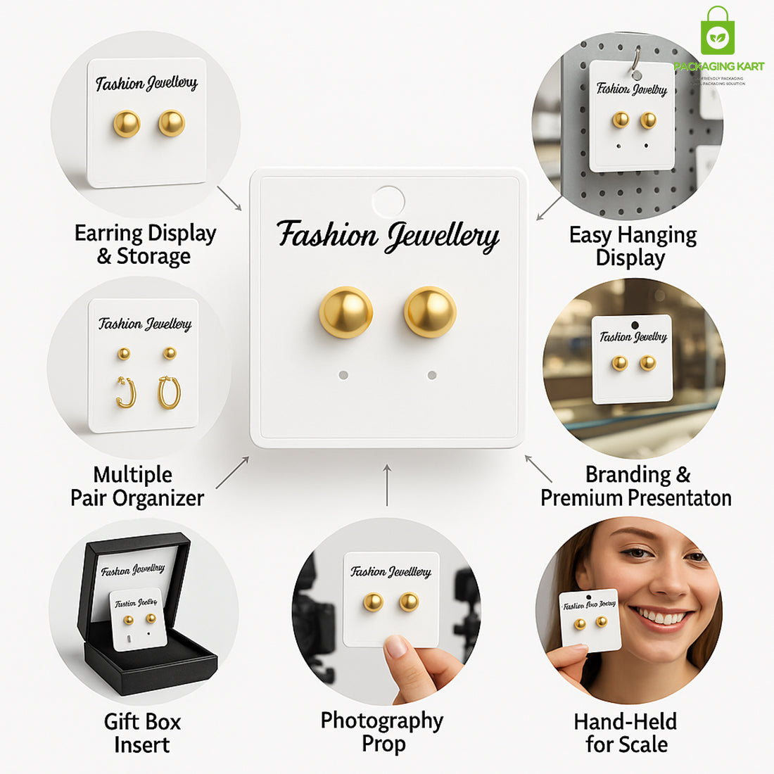 Small Stud Earring Display Cards – Perfect for Compact Packaging