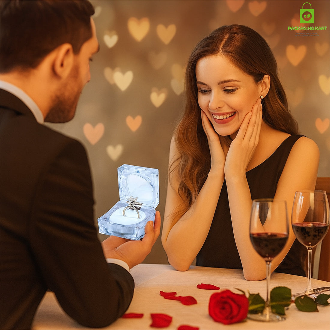 Elegant Ring Jewellery Holder Box – Perfect Gift for Loved Ones