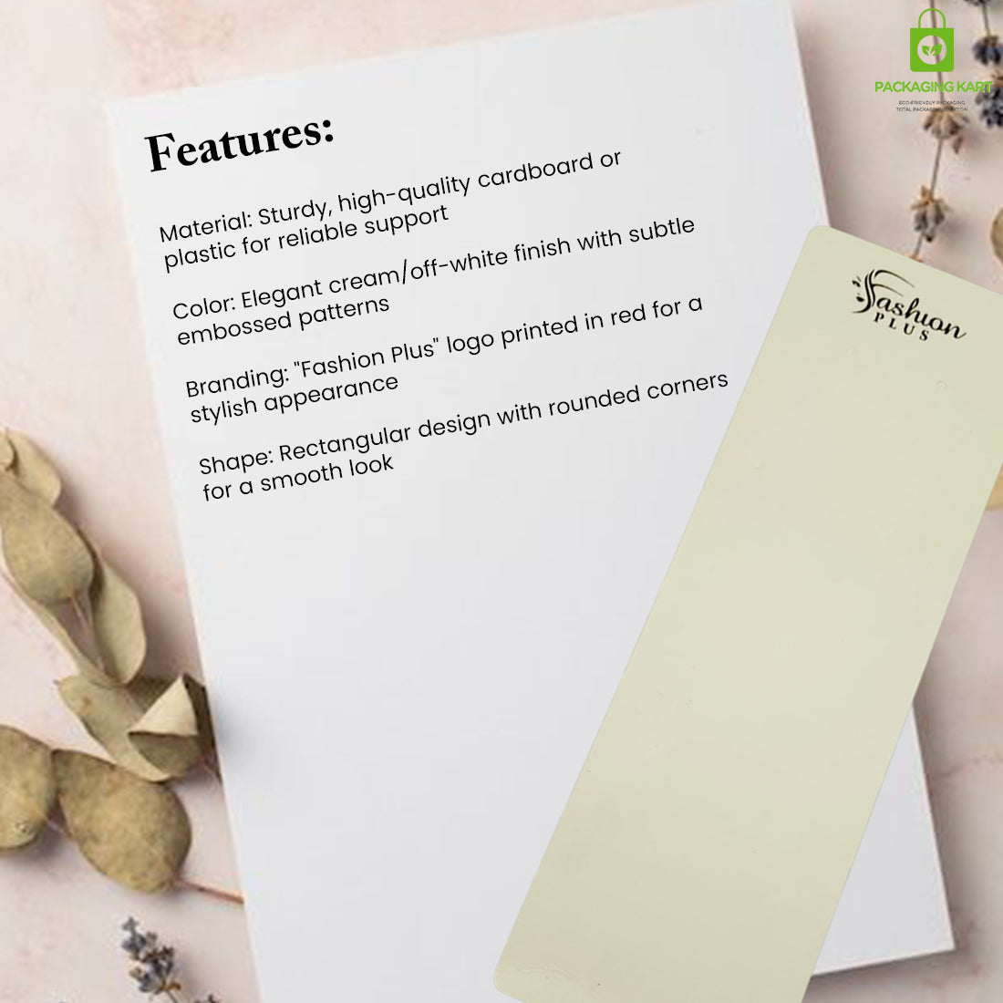Elegant Necklace & Jewellery Display Cards for Packaging