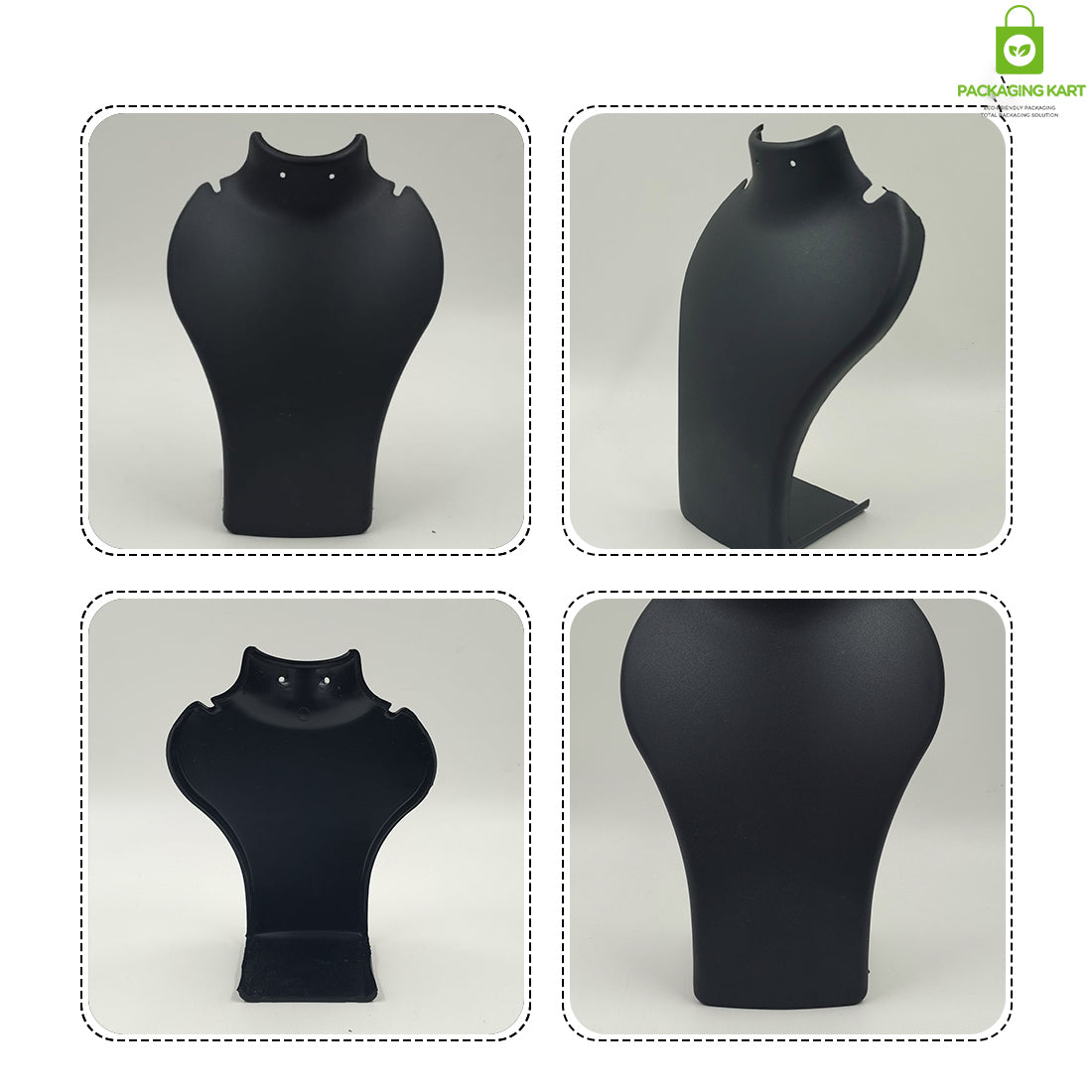 Black Plastic Fibre Jewellery Display Statue – Elegant Neck Stand