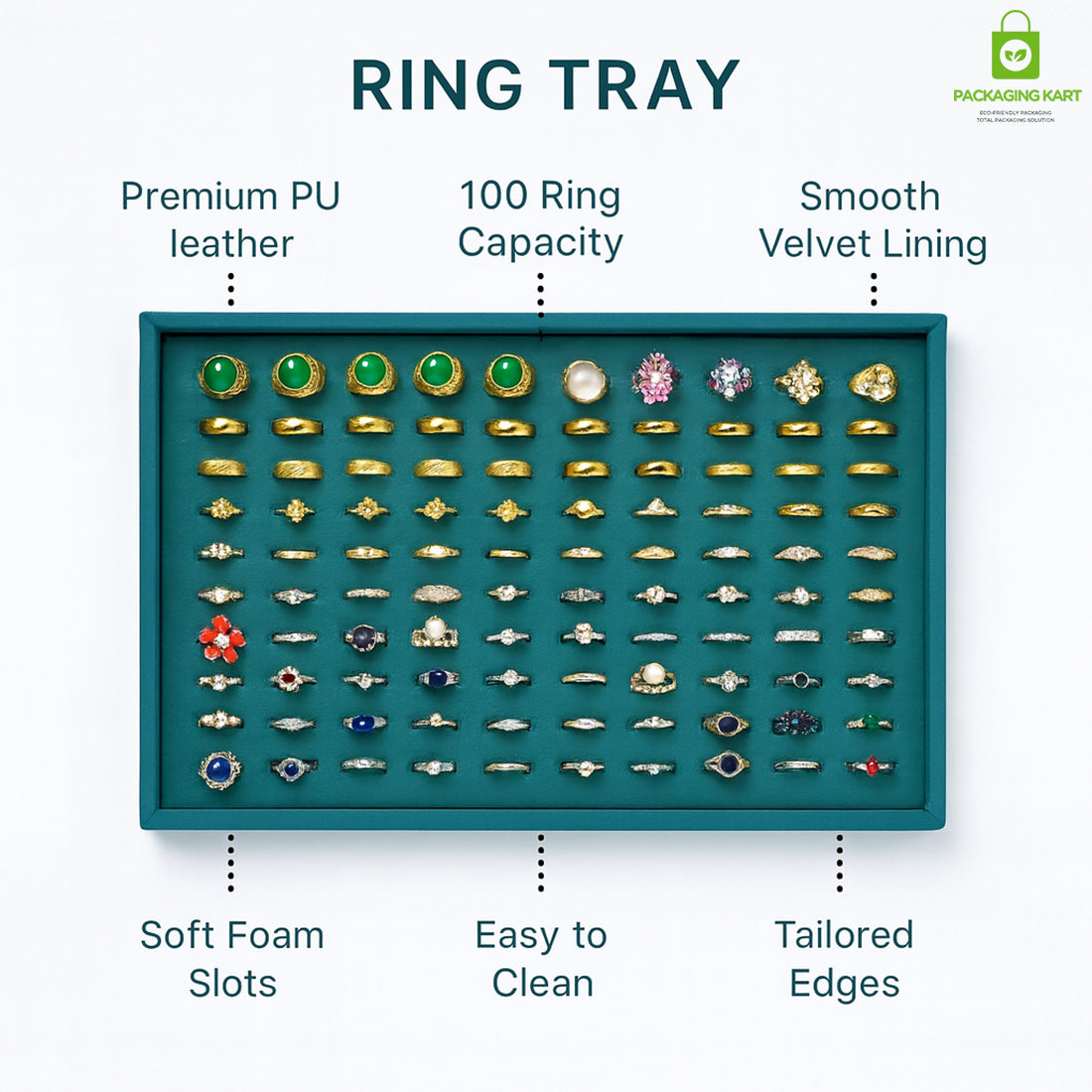 Fancy Green Ring Jewellery Stand – Premium Display Organizer