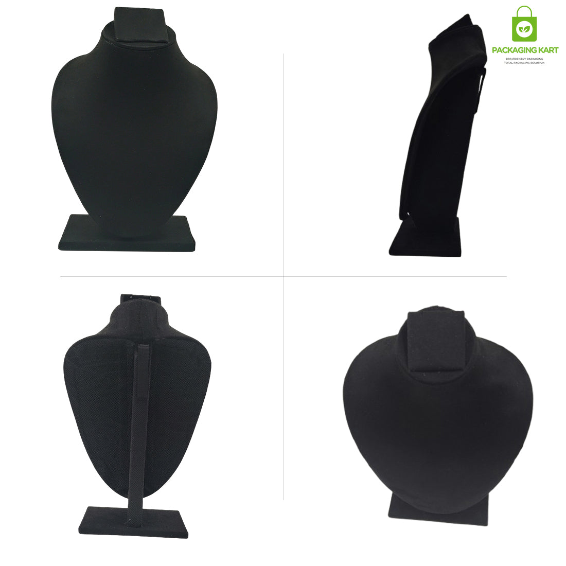 Black Velvet Jewellery Display Bust – Necklace & Pendant Stand