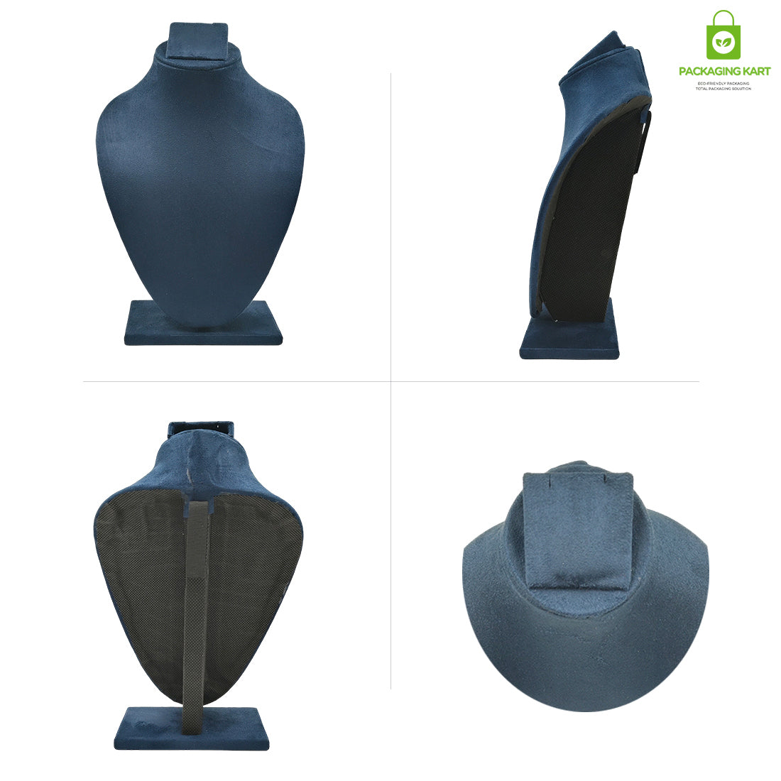 Black Velvet Jewellery Display Bust – Necklace & Pendant Stand