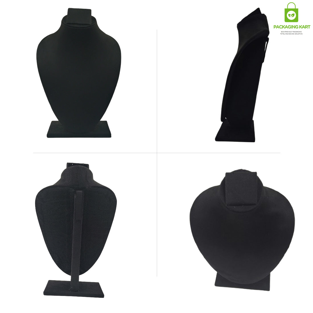 Black Velvet Jewellery Display Bust – Necklace & Pendant Stand