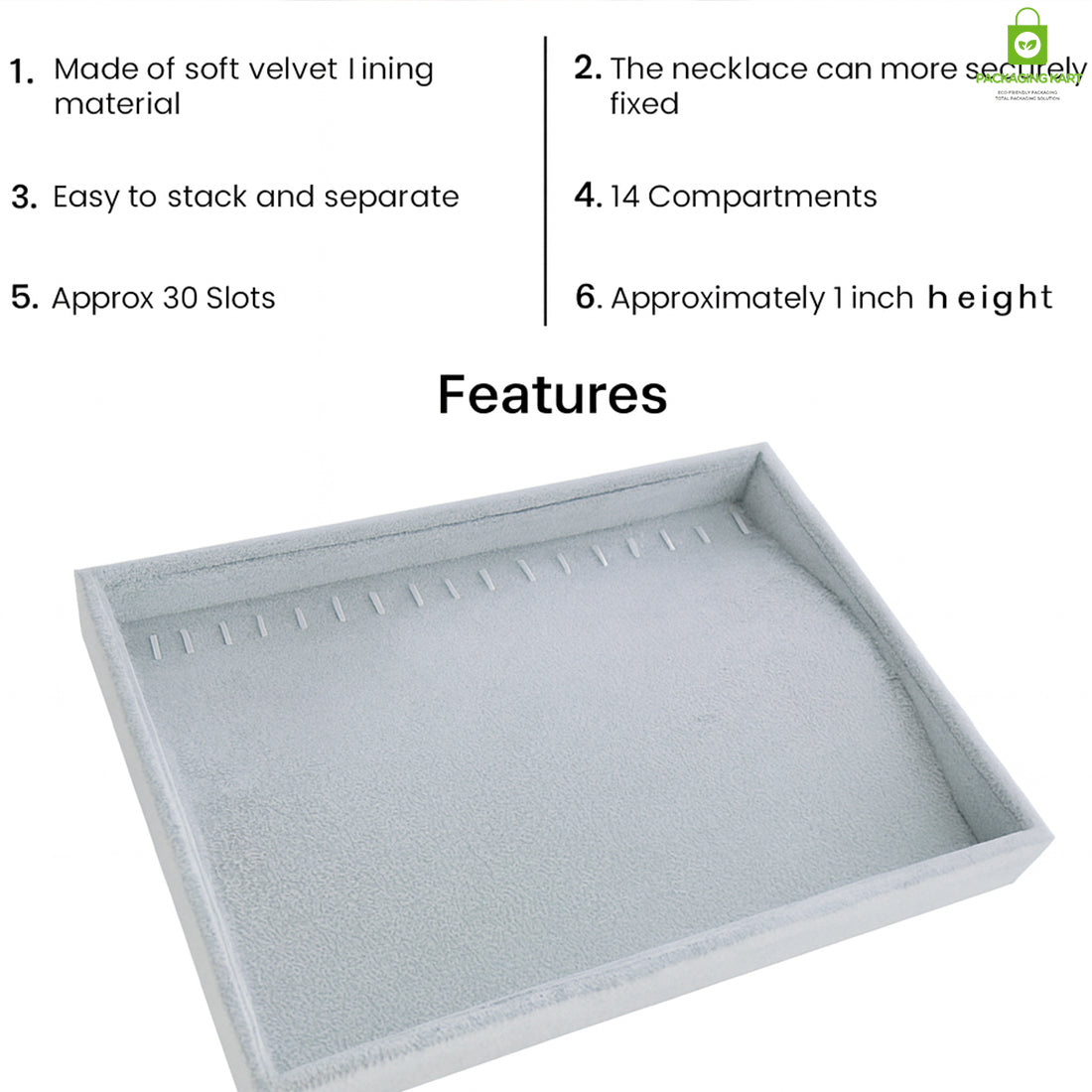 Premium Grey Chain for Jewellery Tray & Showcase