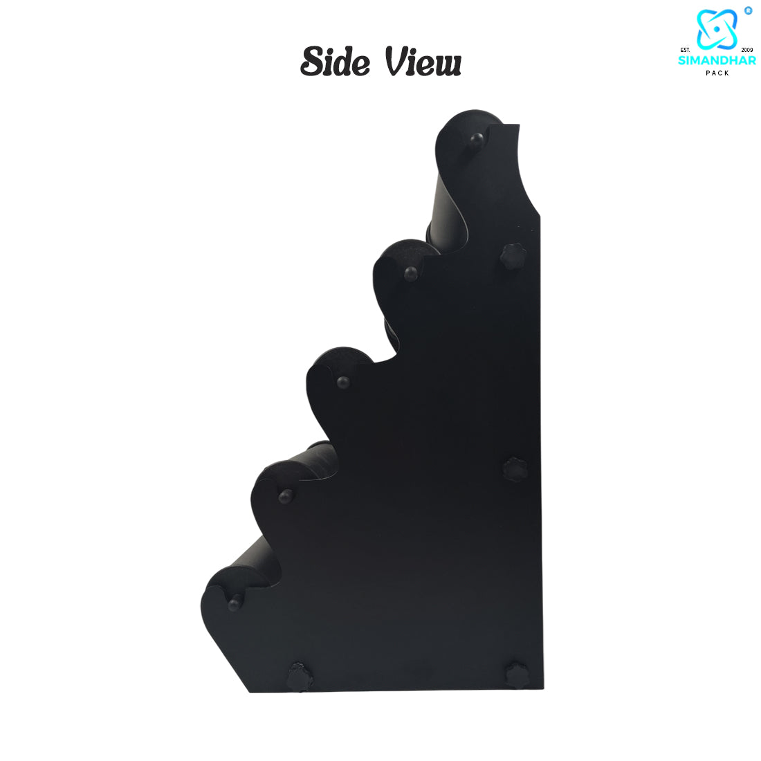 Black Plastic 5 Roll Jewelry Bangle Display Stand Holder For Jewelry Storage And Jewelry Shop