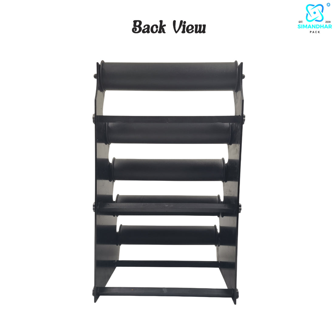 Black Plastic 5 Roll Jewelry Bangle Display Stand Holder For Jewelry Storage And Jewelry Shop