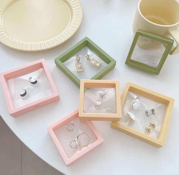 9X9 Jewellery Floating Frame Display Box – 3D Effect for Rings & Pendants