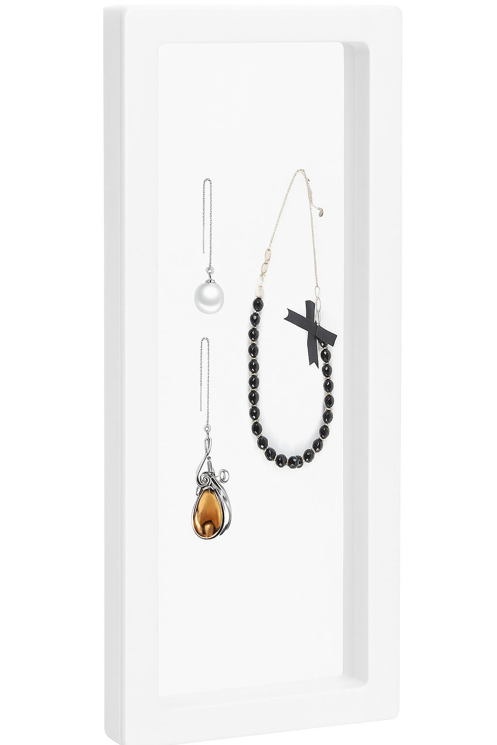 7X18 Jewellery Display 3D Floating Box ā Transparent & Reusable Showcase