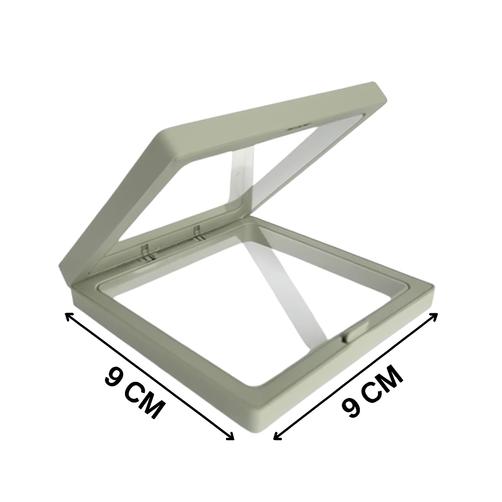 9X9 Jewellery Floating Frame Display Box – 3D Effect for Rings & Pendants