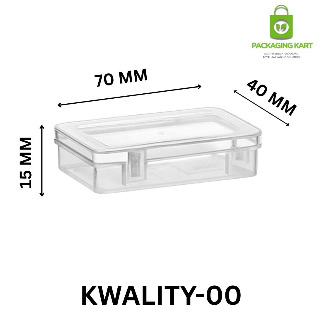 Square Shape Plastic Jewellery Packaging Box for Rings, Earrings & Chains