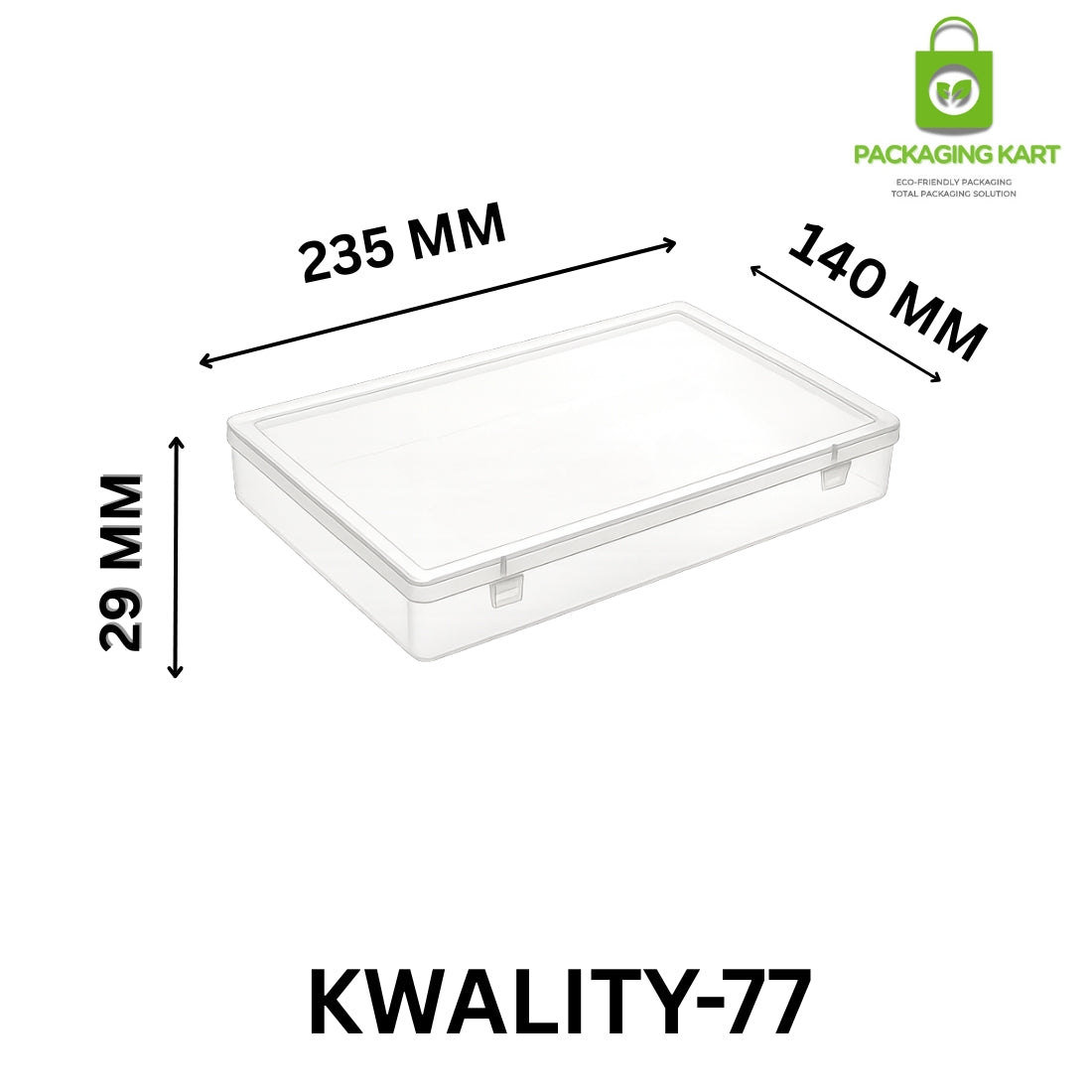 Heavy Duty Square Plastic Box for Jewellery Packaging & Safe Storage
