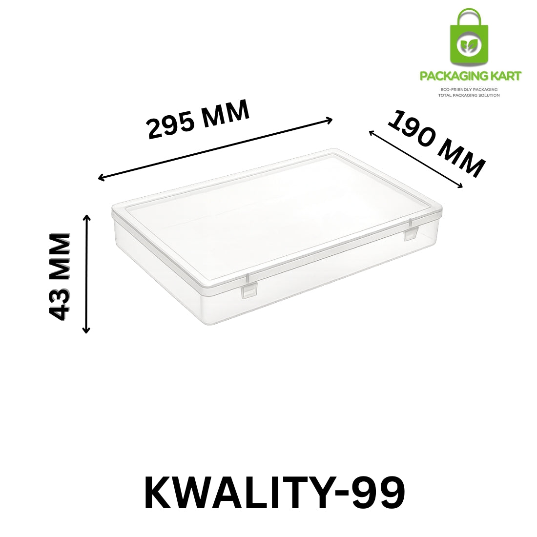Square Plastic Jewellery Packaging Box – Portable & Dustproof Storage