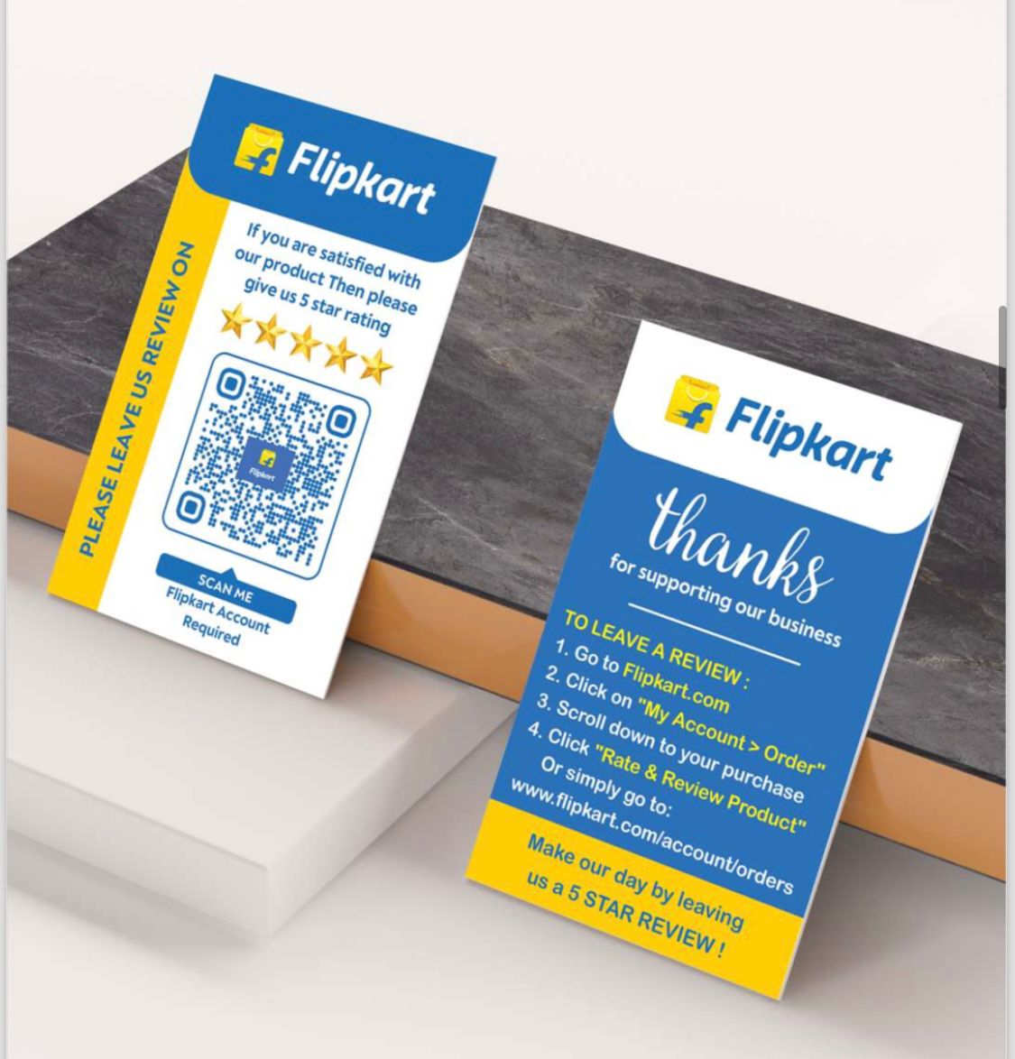 Flipkart Seller Rating Card for Positive Customer Feedback