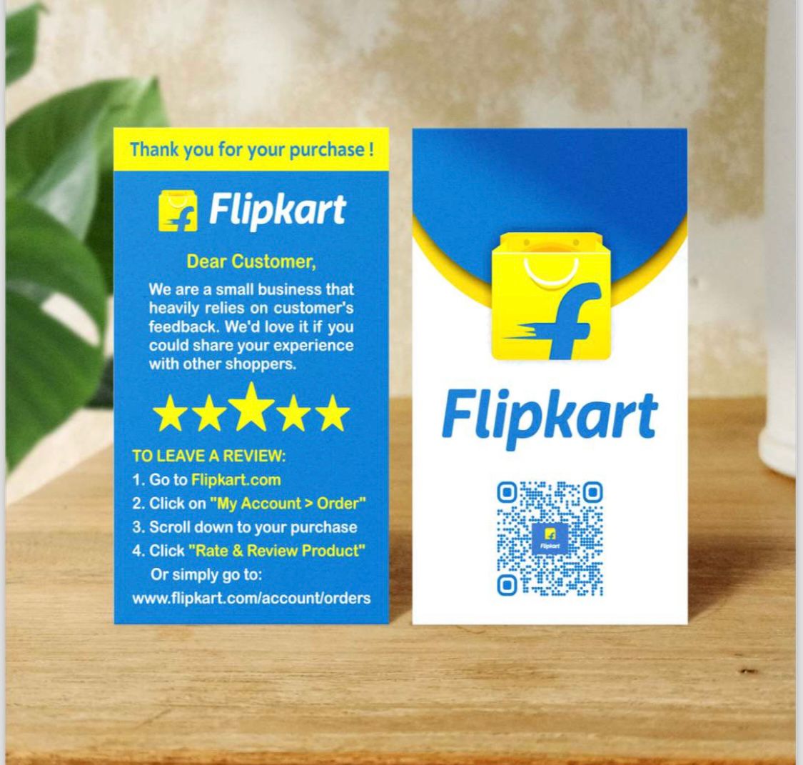Flipkart Seller Rating Card for Positive Customer Feedback