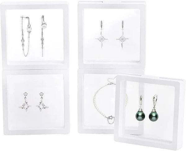 9X9 Jewellery Floating Frame Display Box – 3D Effect for Rings & Pendants