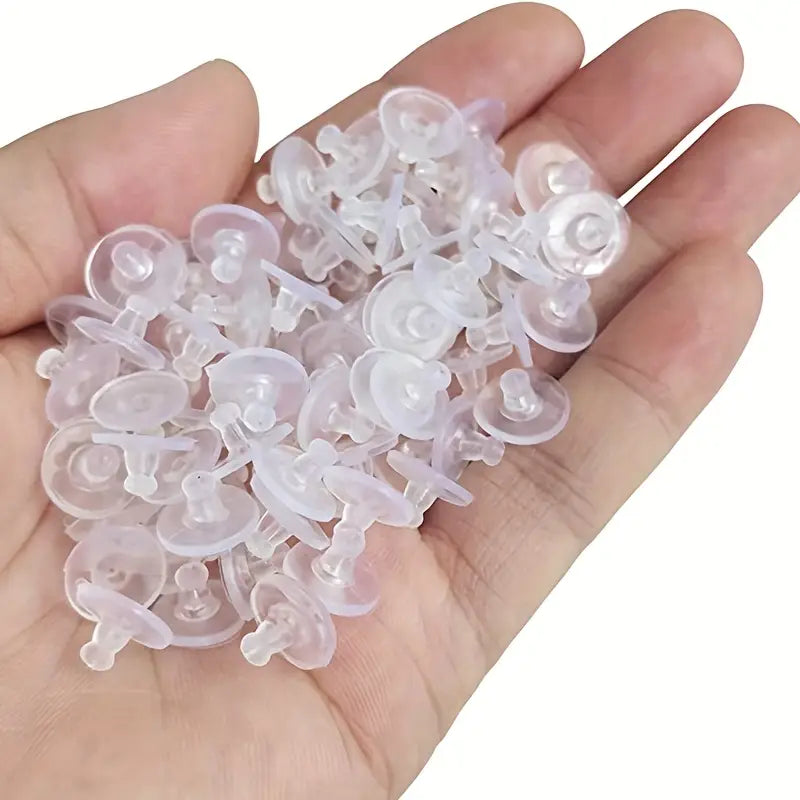 White Silicone Earring Patch for Jewellery – 1000 Pcs Wholesale Pack