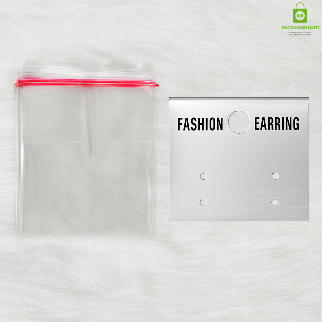 Earring Display Cards Silver Finish – Ideal for Studs, Hoops & Dangling Earrings
