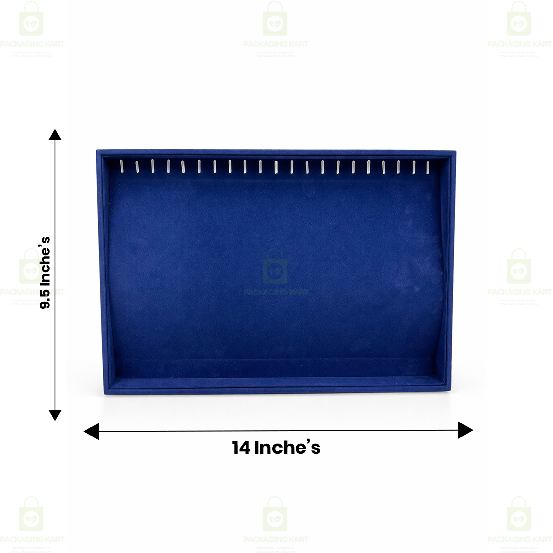 Premium Velvet Wooden Chain Tray for Jewellery Display | Elegant Necklace Organizer