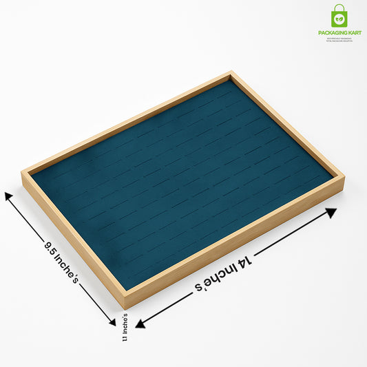 Elegant Green Jewellery Tray – Ring Arrangement