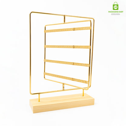 Fancy Yellow Earrings Tray – Elegant Holder for Studs & Danglers
