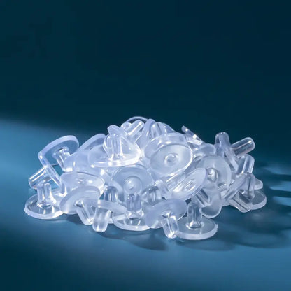 White Silicone Earring Patch for Jewellery – 1000 Pcs Wholesale Pack