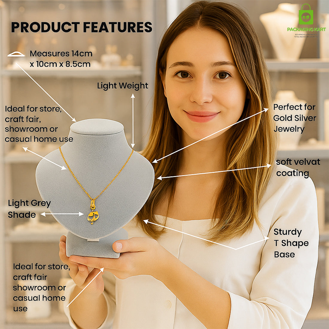 Traditional Cream Velvet Jewellery Set – Stylish & Lightweight
